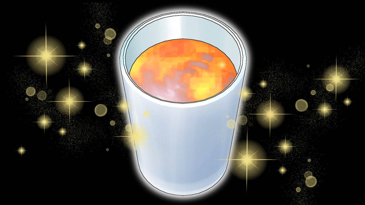 ラブホのコップに注がれる聖なる水の画像。